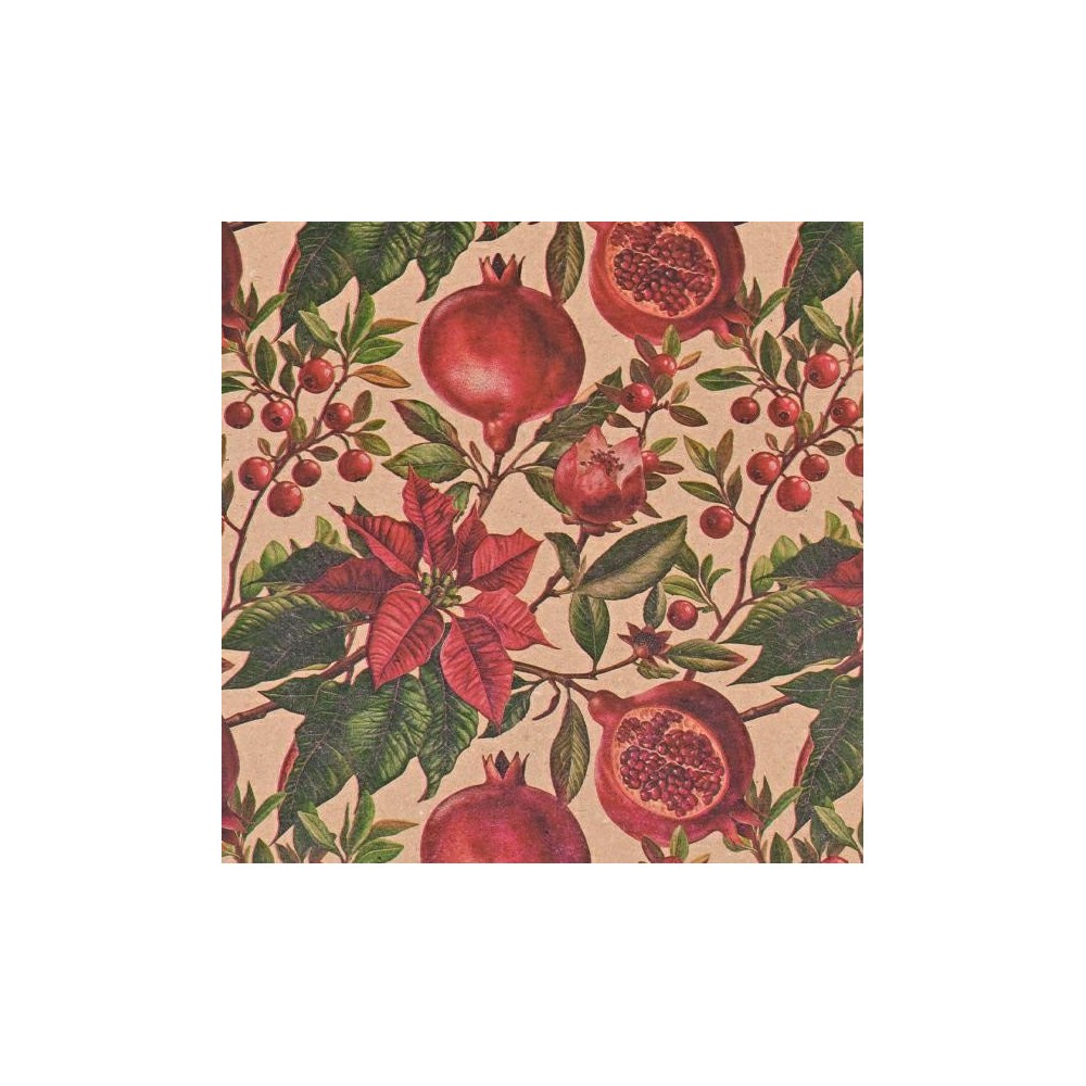 ROTOLO CM.100X25MT. CARTA POINSETTIA CREAM